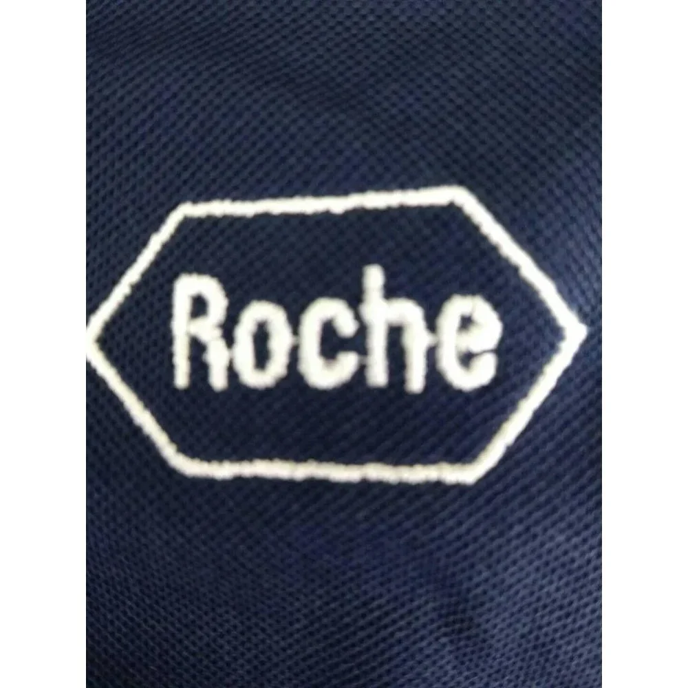 Nike Dri Fit Women Golf Shirt V Neck Collar Small Roche Blue Embroidered New - Picture 6 of 11